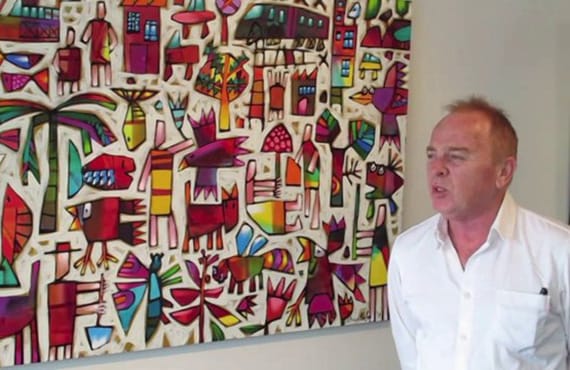 Bruce Earles artwork showcasing dynamic, abstract imagery