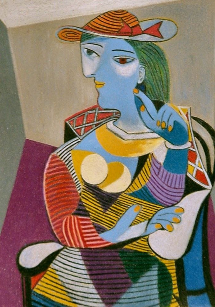 Modern art design featuring dynamic, abstract shapes